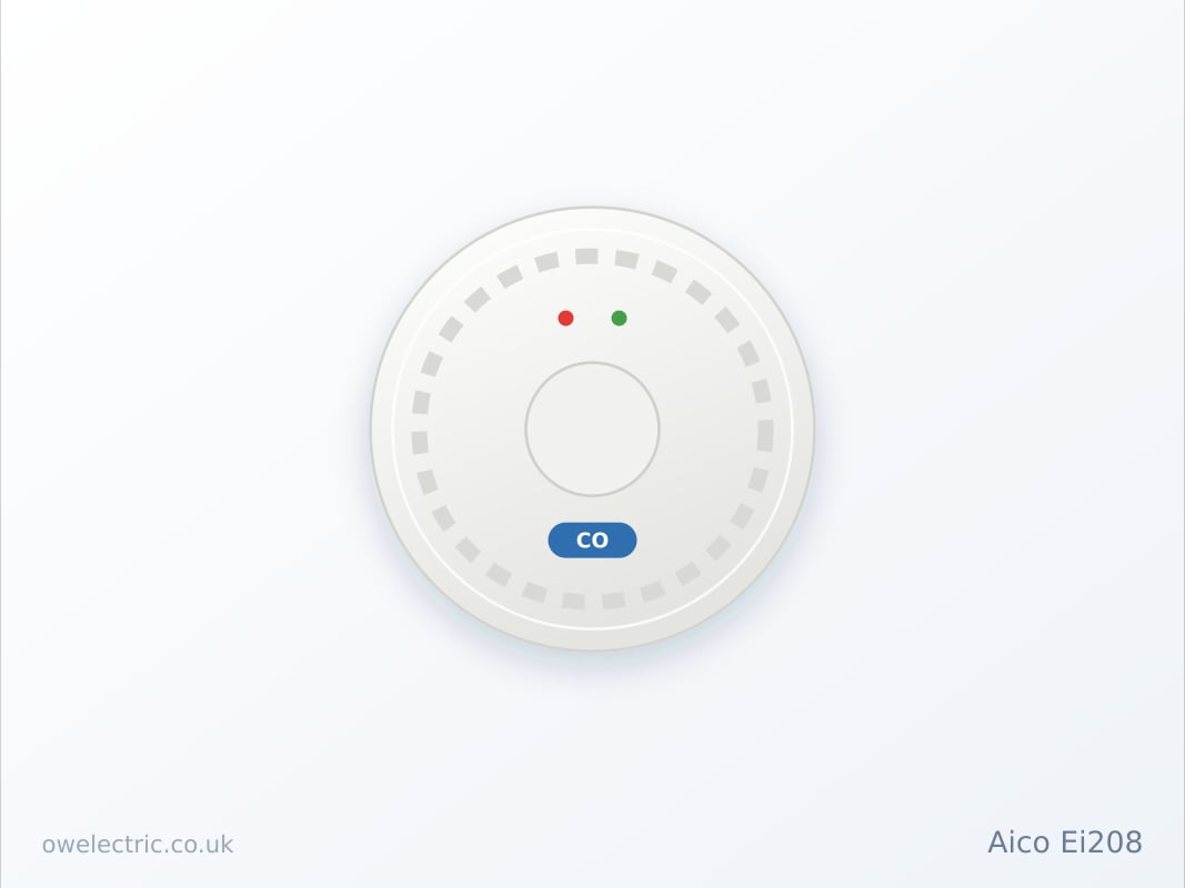 Aico Ei208 Carbon Monoxide Alarm, Sealed 10 Year Lithium Battery (EI208) sold online by OW Electric London