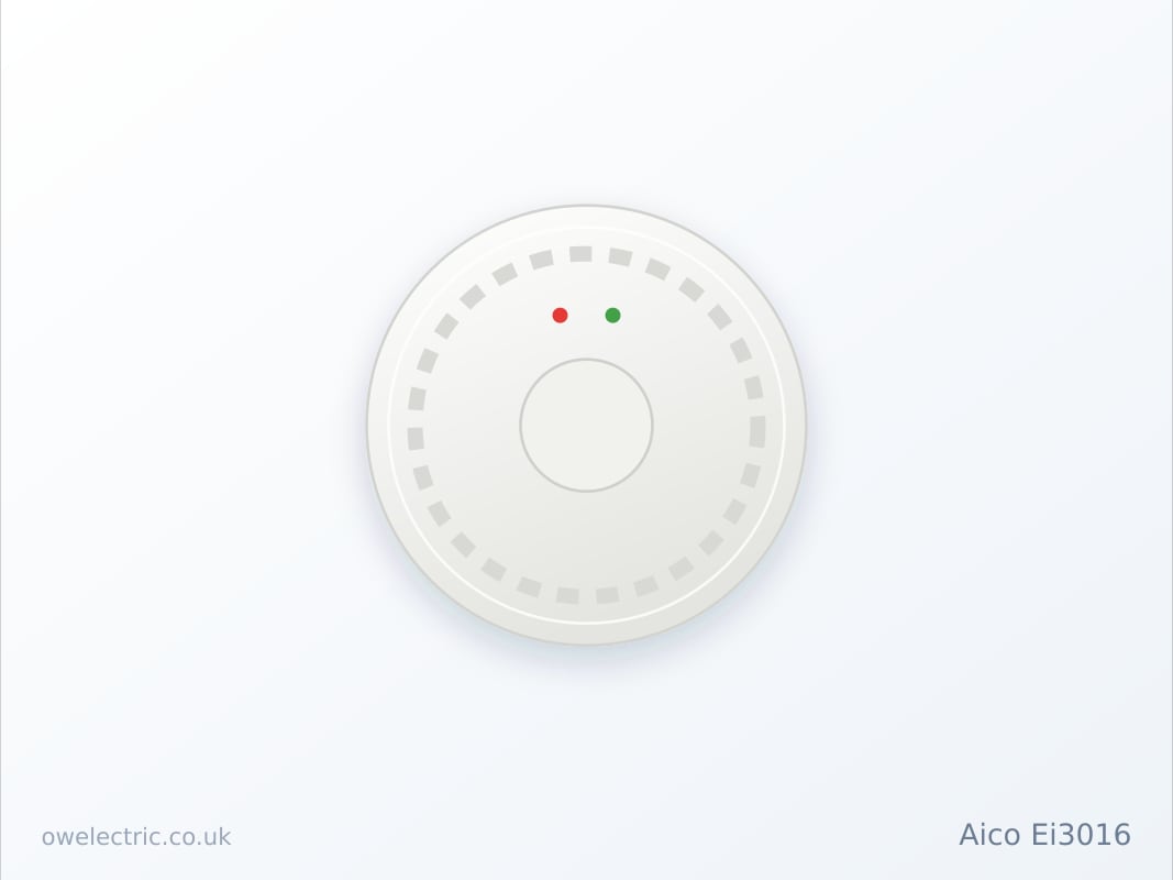 Aico Ei3016 Optical Smoke Alarm, Mains with 10 Year Lithium Back Up (EI3016) sold online by OW Electric London